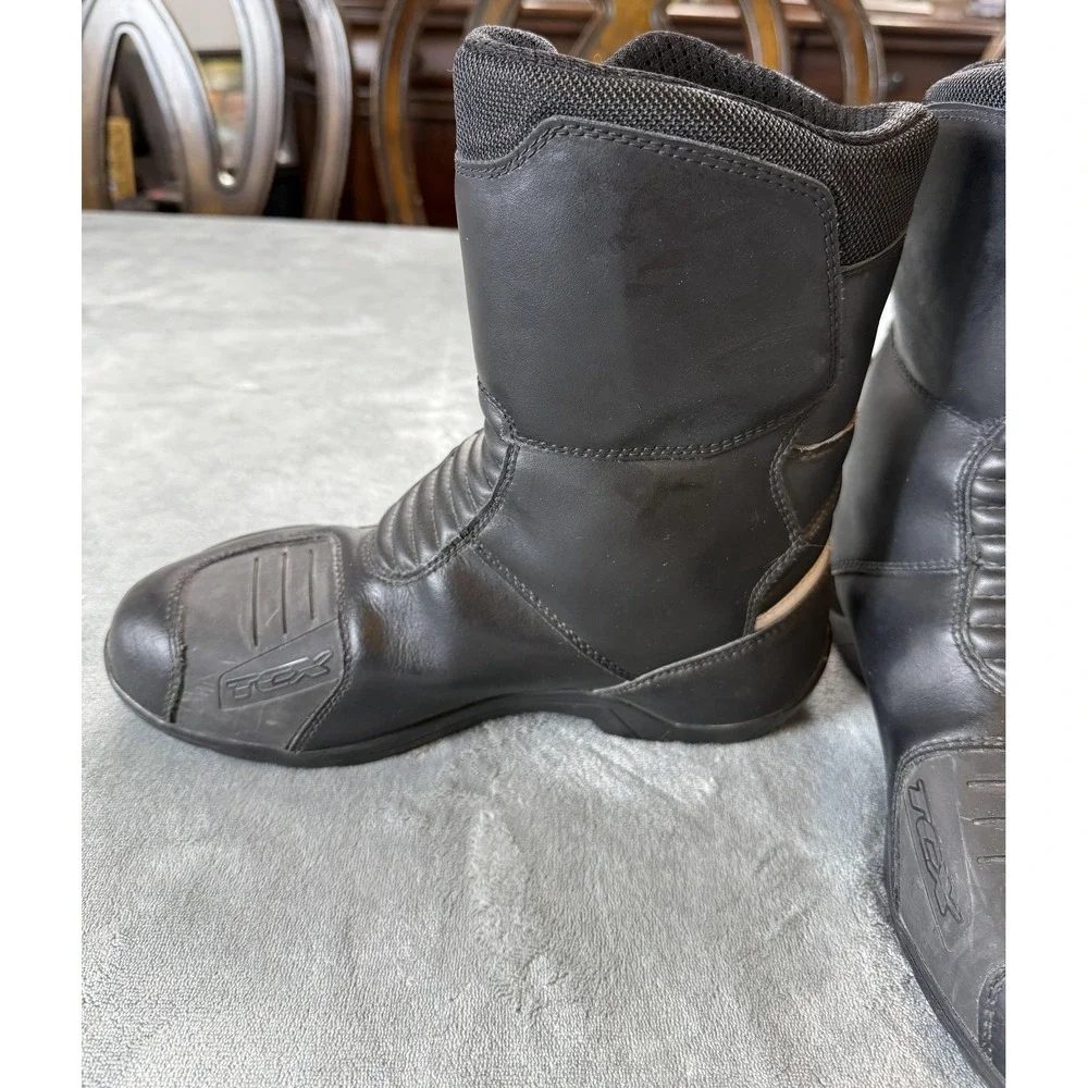 TCX X-Action Touring Motorcycle Boots Mens US 7 EU 40 Black CE EN13634 7142W